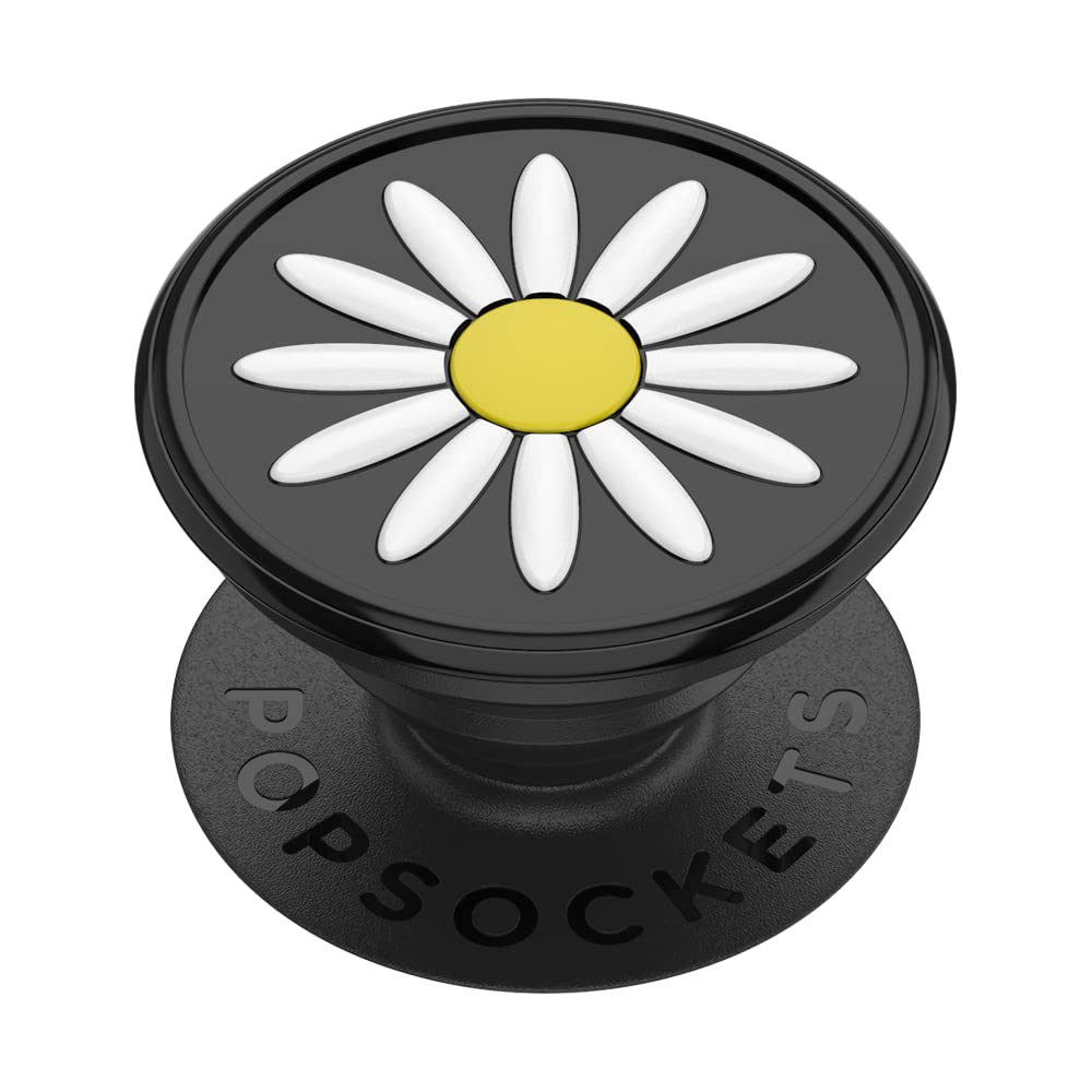 PopSockets Phone Grip with Expanding Kickstand, Floral - Festival Daisy Black