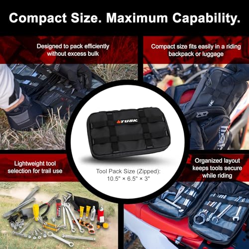 Tusk Compact Motorcycle Essentials Trail Saver Tool Kit (Axle Wrench 17mm/32mm) Compatible with KTM 300 XC 2017-2022/350 SX-F/350 XC-F 2016-2022/450 SX-F/450 XC-F 2016-2022 - Image 3