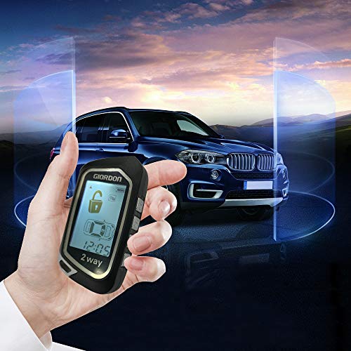 2 Way Lcd Car Alarm Security System With Remote Start System Mobile Phone And Remote Key Control 1600 Feet Range Not For The Car With One Key Start #TOP2