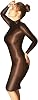 leesuo Women&amp;amp;amp;amp;#39;s Sexy Semi See Through Sheer Bodystocking Oil Shiny Glossy Satin Bodycon Long Dress
