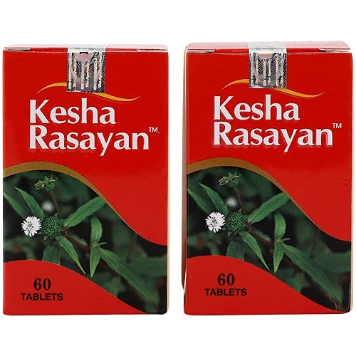 Kesha Rasayan - Ayurvedic Anti Hair Fall Tablet's Enriched With Bhringraj, Brahmi, Amla & Ashwagandha (Pack Of 3)