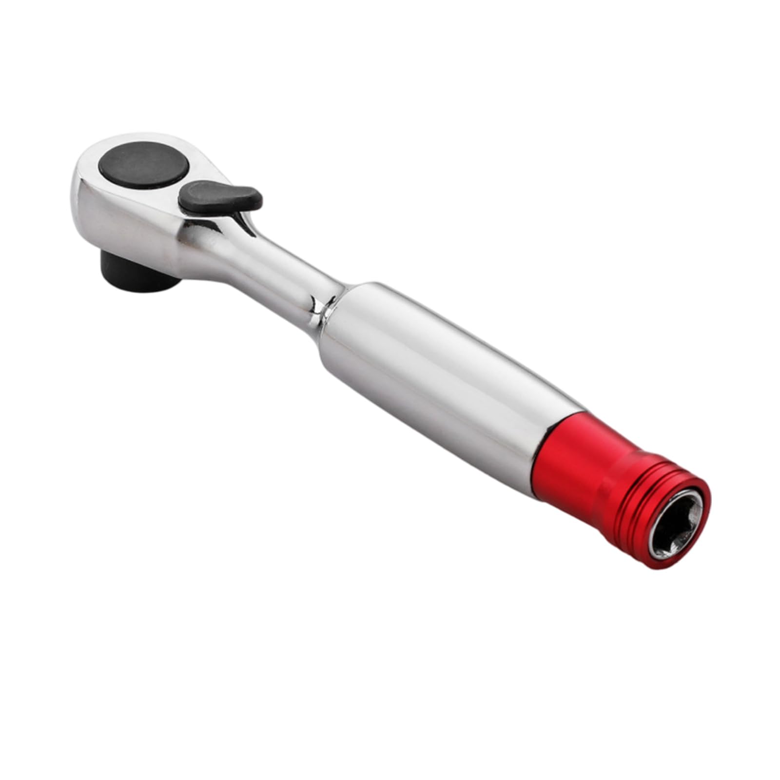 Cazstyk Smooth Handle Bit Torques 1 / 4Inch Ratchets Wrench Socket With 2 Directional Mechanism And Swivels Head For Accessing Tight Confined Space Socket