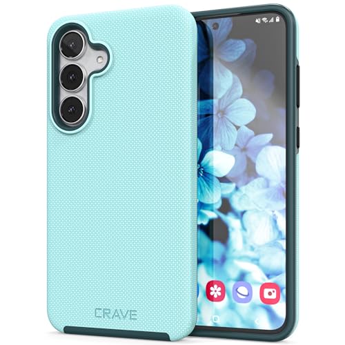 Image of Crave Compatible with Samsung Galaxy S25 FE Case, Shockproof Protection Dual Layer Case for Samsung Galaxy S25 FE (6.7 inch) - Aqua