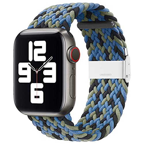 ANVEY Apple Watch バンド 44mm 40mm アップルウォッチ バンド 編組シングルターン編組ストラップ スポーツストラップと互換性があります Apple Watch Series 6/5/4/3/2/1/SE対応 38/40mm