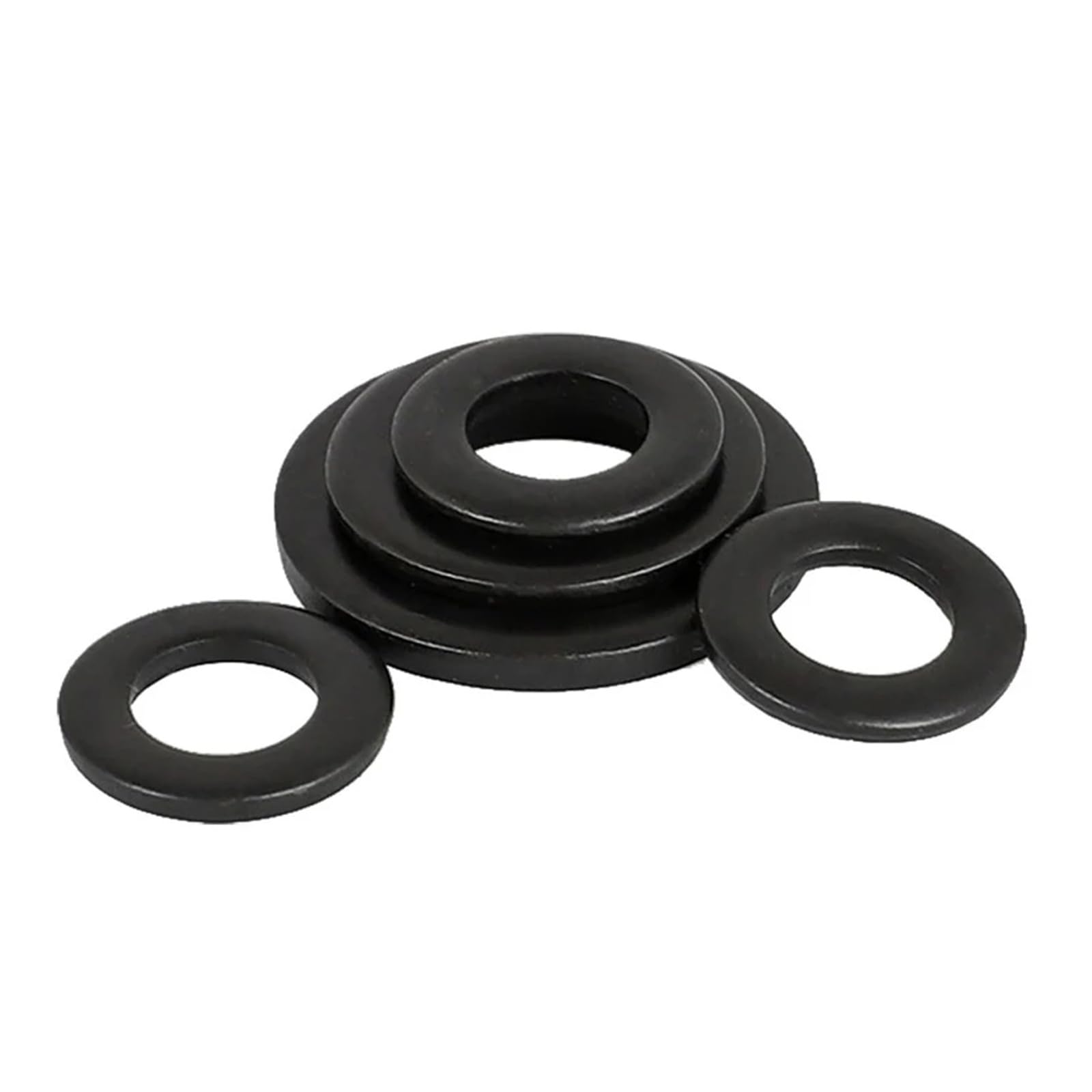 M1,6 M2 M3 M5 M6 M8 M10 M12 M14 M16 SUS304 A2 Edelstahl Unterlegscheiben Dichtung schwarz verzinkt(M3x10x0.8 x100pcs)
