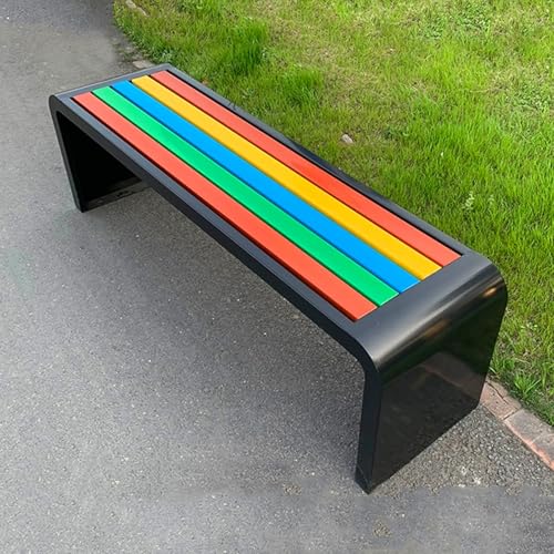 Banc de Jardin en métal coloré pour sublimer votre porche et patio en toute saison