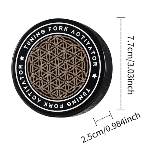 Image of Tuning Fork Activator for Healing Tuning Fork Black Rubber Activator Creates Minimal Nose and Sustained Sound