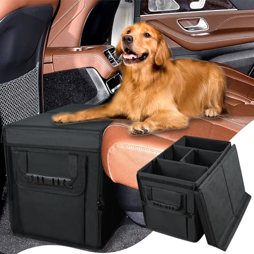 YCooiFo Car Seat Extender for Dogs, Backseat Extender for Large Dog up to 210 LBS, Foldable Back or Front Seat Extender for Most Cars Car Organizer Gap Filler