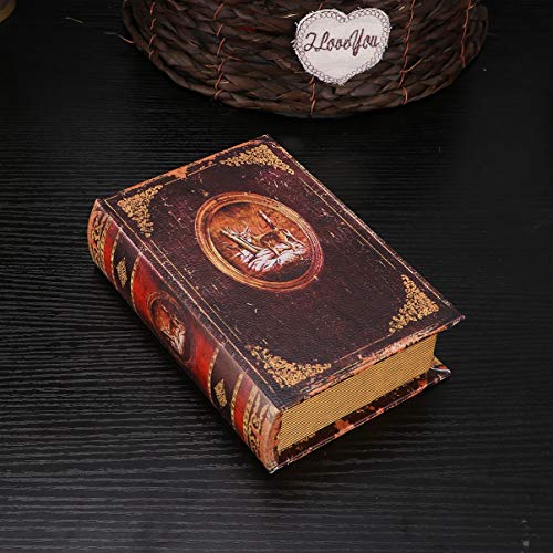 Veemoon Fake Book Box Vintage Antique Book Invisible Box False Bible Case Bookshelf Prop Openable Distressed Storage Fake Decor - Image 3