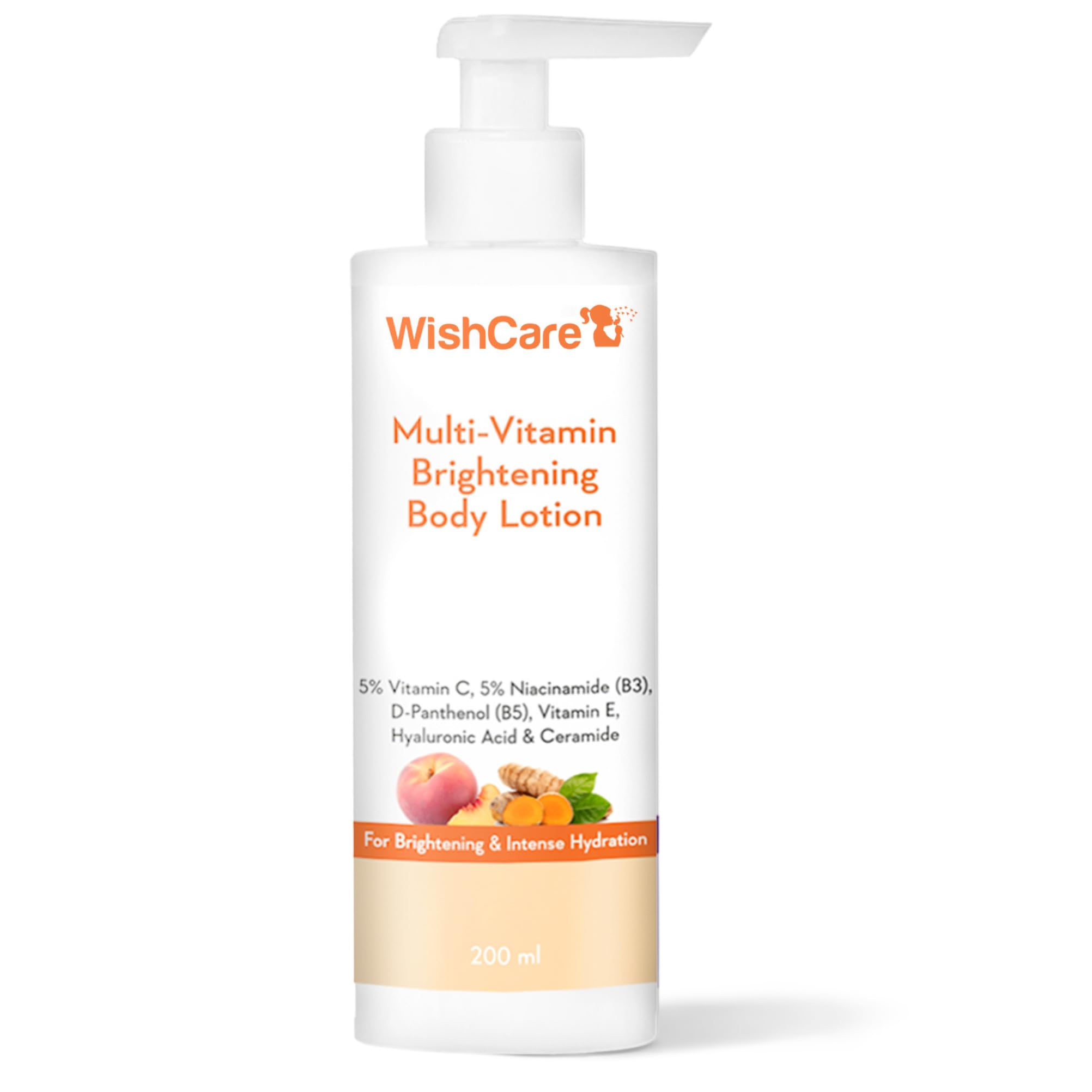 Multi-Vitamin Body Lotion with Vitamin C, Niacinamide, Panthenol, Vitamin E, Turmeric & Kakadu Plum – For Men & Women, 200ml