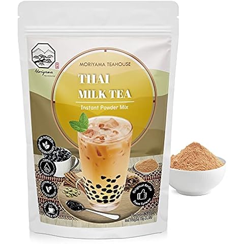 Thai Bubble Milk Tea Instant 3in1 Powder Mix - 1kg (33 Drinks) | for Boba Tea, Milkshake, Blended Frappe and Bakery | Authentic Taiwan Recipe | Zero Trans Fat, No Preservatives | by Moriyama Teahouse Cover