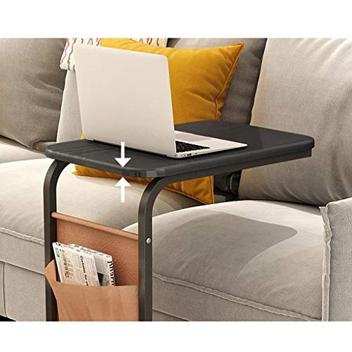 Table basse à cadre en métal robuste avec étagères de rangement