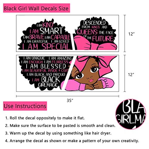 Vinilo Decorativo Yovkky Black Girl Magic 12.2 pulg miniatura 2