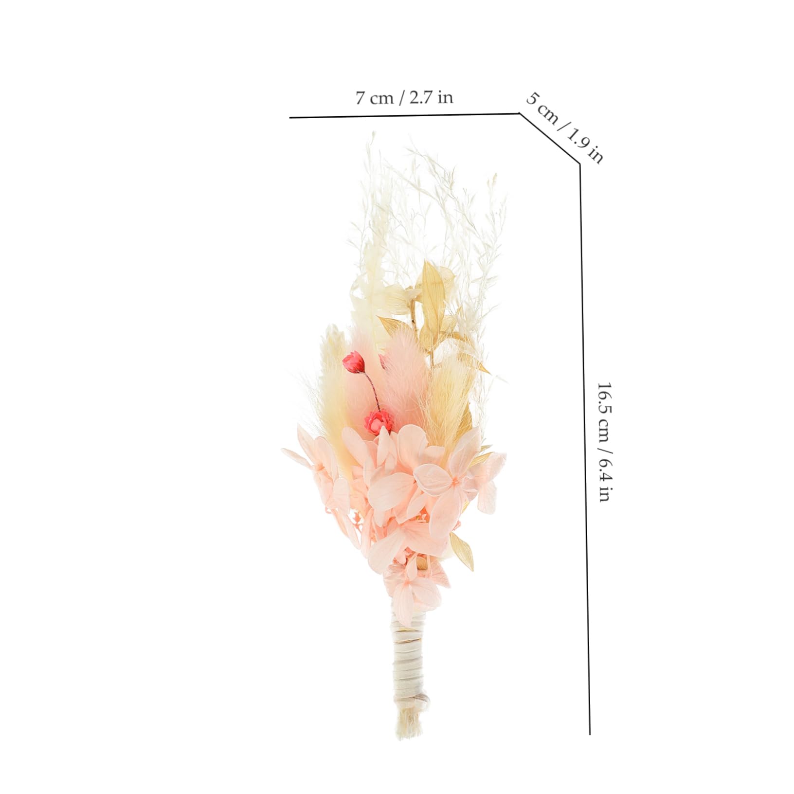 STOBAZA 4stücke Mini Trockenblumenstrauß Boho Blumen Für Hochzeit -Dekoration Fotorahmen Heimdekoration Naturgetrocknete Blumen Für Festliche Anlässe Und Kreative Arrangements