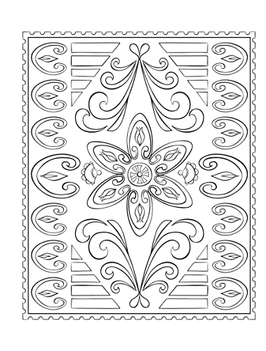 Creative Haven Scandinavian Folk Art Coloring Book (Adult Coloring Books: World & Travel) - Image 7
