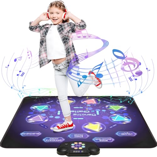 Gleamkid Tanzmatte Für Kinder, LED Licht-Tanzpad Mit 8 Tasten, Integrierter...