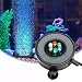 DXCEL LED Aquarium Air Bubble Light Fish Tank Air Curtain Bubble Stone Disk with 6 Color Changing LEDs