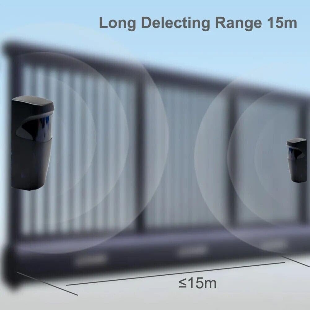 Set sensori infrarossi wireless apriporta fotocellula cancello cicalino sicurezza esterni rilevatore