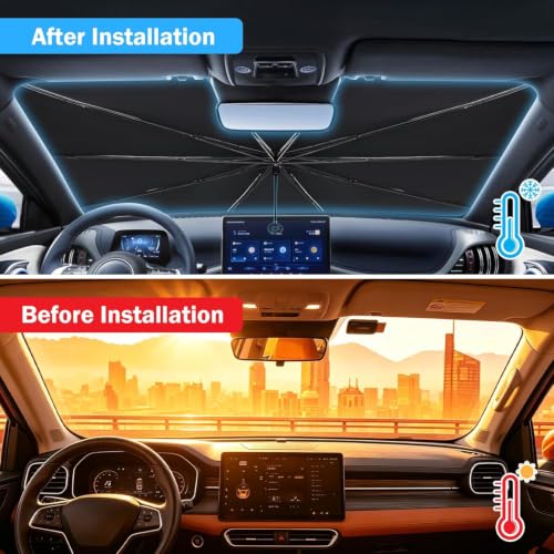 Parasol coche delantero interno para mantener el Leapmotor C10 fresco 6