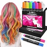 Jim&Gloria Dustless Hair Chalk for Girls Washable Dye, Toys Birthday Gifts for Girls Makeup Kit, Temp Paint Temporary Hair Color for Teenage Grils, Teen Girl Gifts or Adults