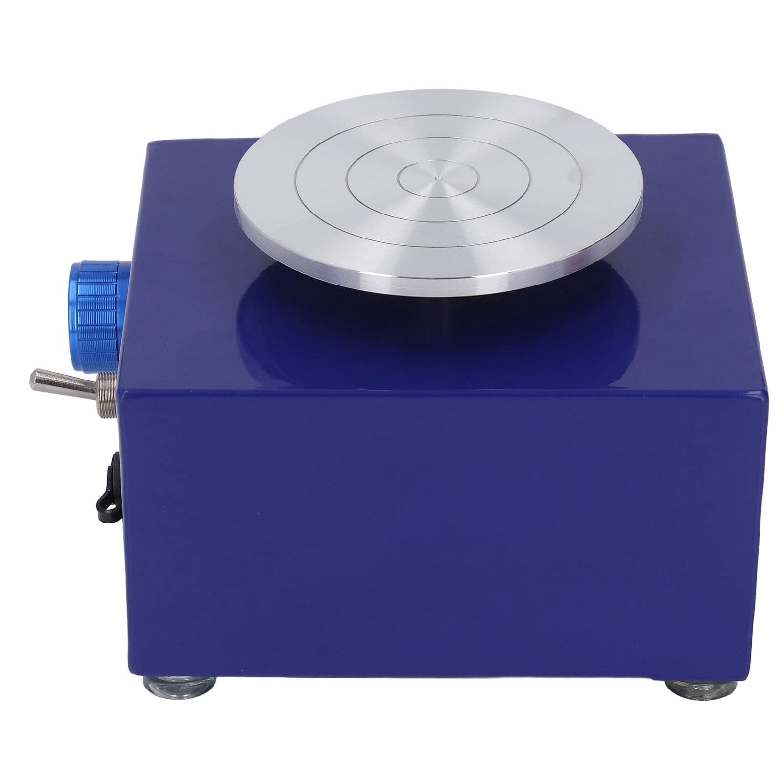 Fdit Mini Torno de Alfarero, Máquina de Alfarería para Niños de 2000 RPM con Recipiente Extraíble, para Manualidades de Arcilla DIY. Actividades para e hijos. (aleación, plástico 2)