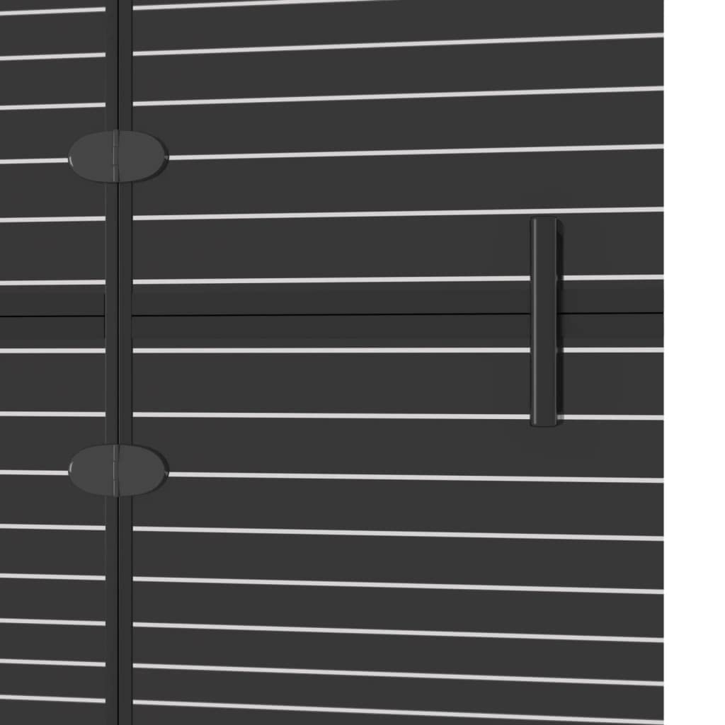 Parete doccia pieghevole, 100 x 140 cm, vetro di sicurezza ESG, con strisce nere, per bagno