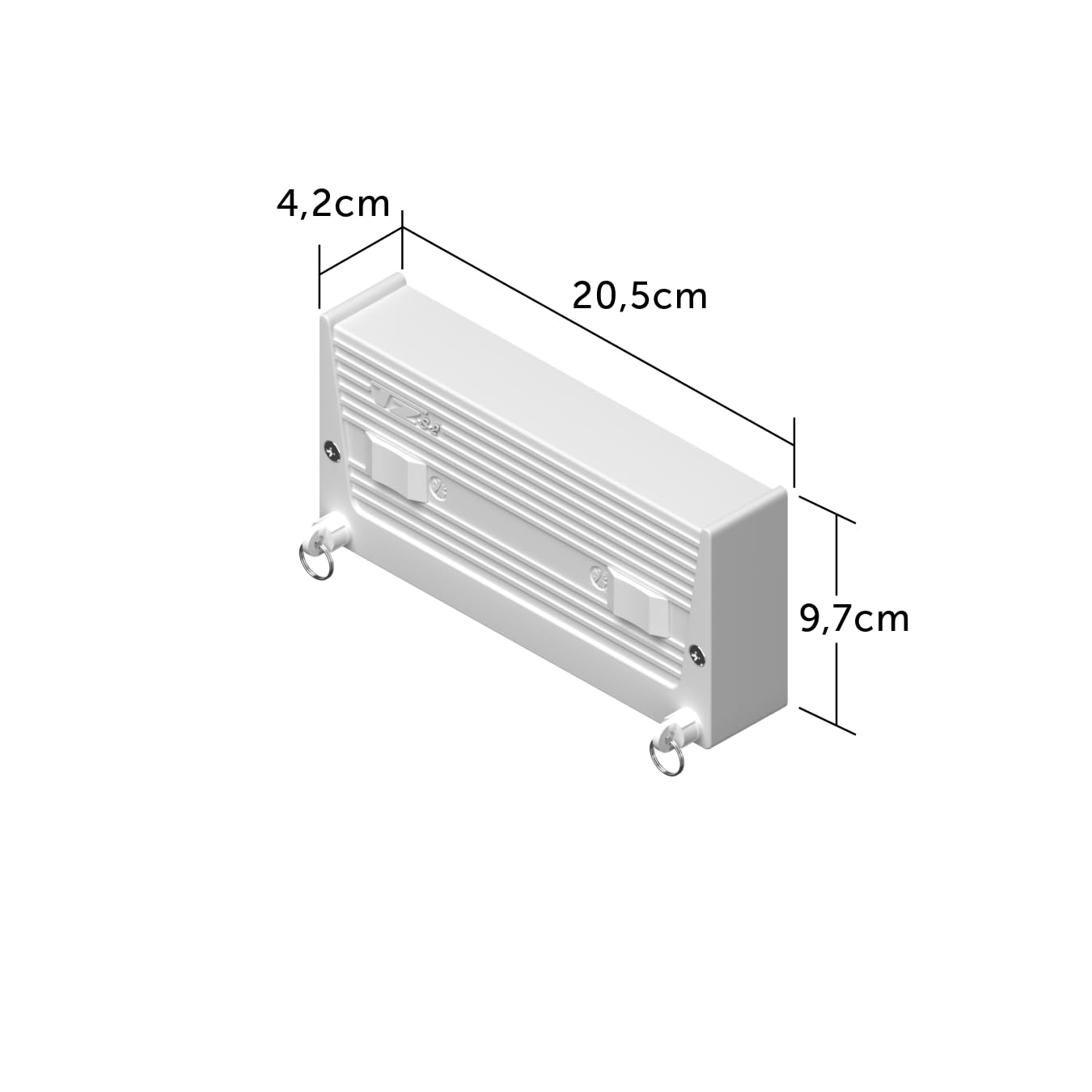 Cuncial TZ-S-2 | Tendedero Automático de Pared 2 Cuerdas | hasta 10 m de Tendido | Extensible 5 m por Cuerda | Blocaje Individual | Interior y Exterior | Compacto y Resistente | Fabricado en España