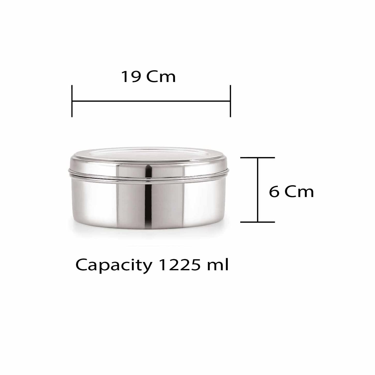 Neelam Stainless Steel Spice Box Set of 10 Pieces - 1225 ml 2