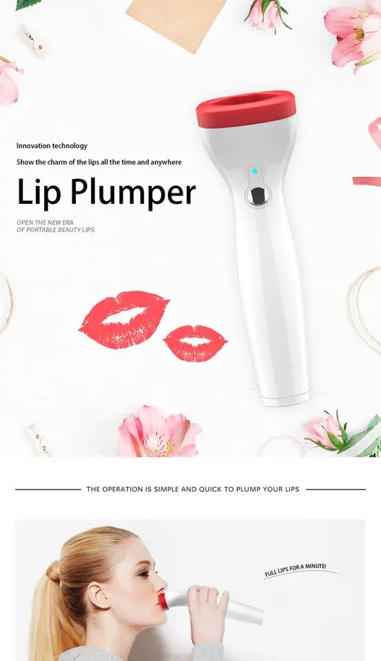 SEMINO Automatic Electric Lip Plumper Enhancement Device Safe & Effective Lip Plumping Solution Vacuum Vibrating Lips Device - Image 6
