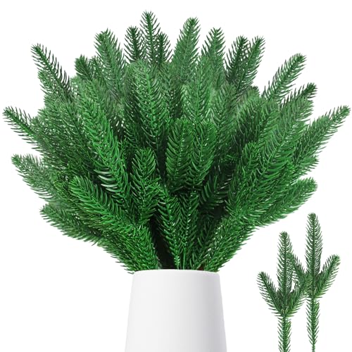 INSANYJ 50 Stück Tannenzweige Künstlich wie Echt, 27cm Künstliche...