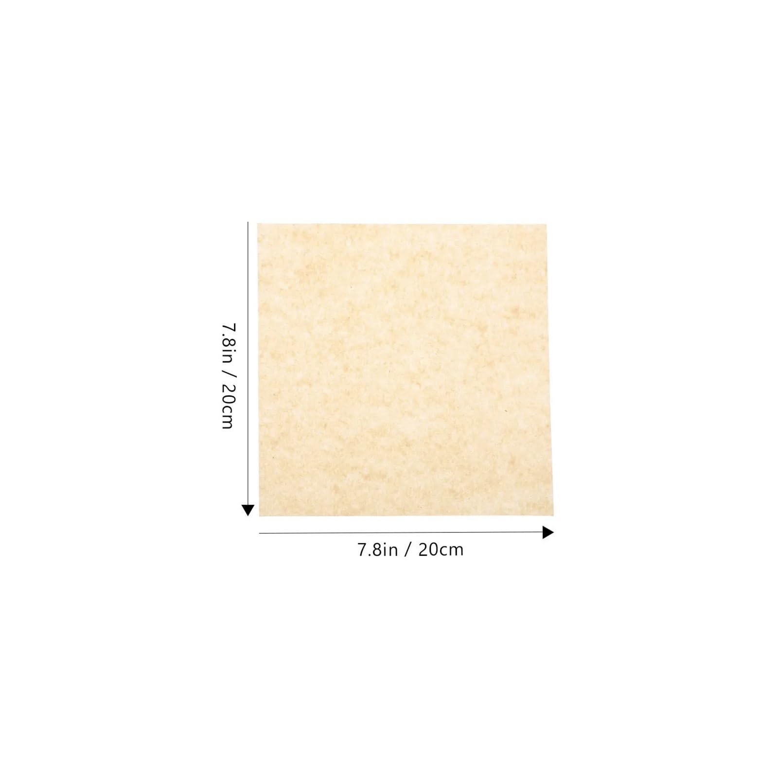 500 papel, absorción de aceite calidad alimentaria for Pizza, alas, patatas fritas, envoltura, estera for hornear, elementos esenciales cocina(20X20X0.1CM)