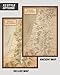 Israel in the time of Judges - The Land of Canaan - Poster in 2 Sizes. - Canaan Bible Map Poster - Christian Wall Art - Beautiful Biblical Décor (16 x 20