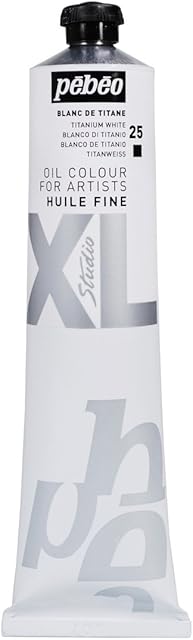 PEBEO Pébéo - Fine Oil XL 200 ML - White Oil Paint Oil Paint - Titanium White 200 ml