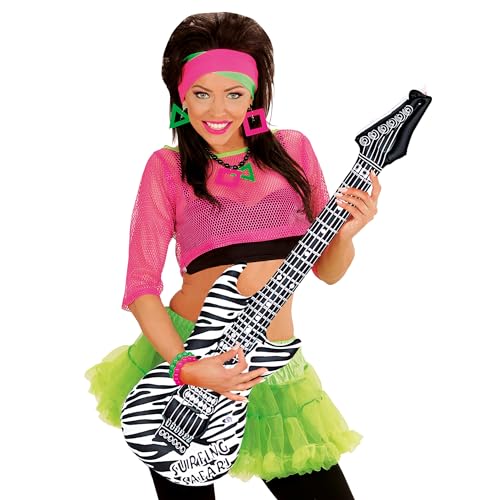 W WIDMANN MILANO Party Fashion - Aufblasbare Gitarre, Länge circa 105 cm, Instrument, Luftgitarre, Mottoparty, Karneval