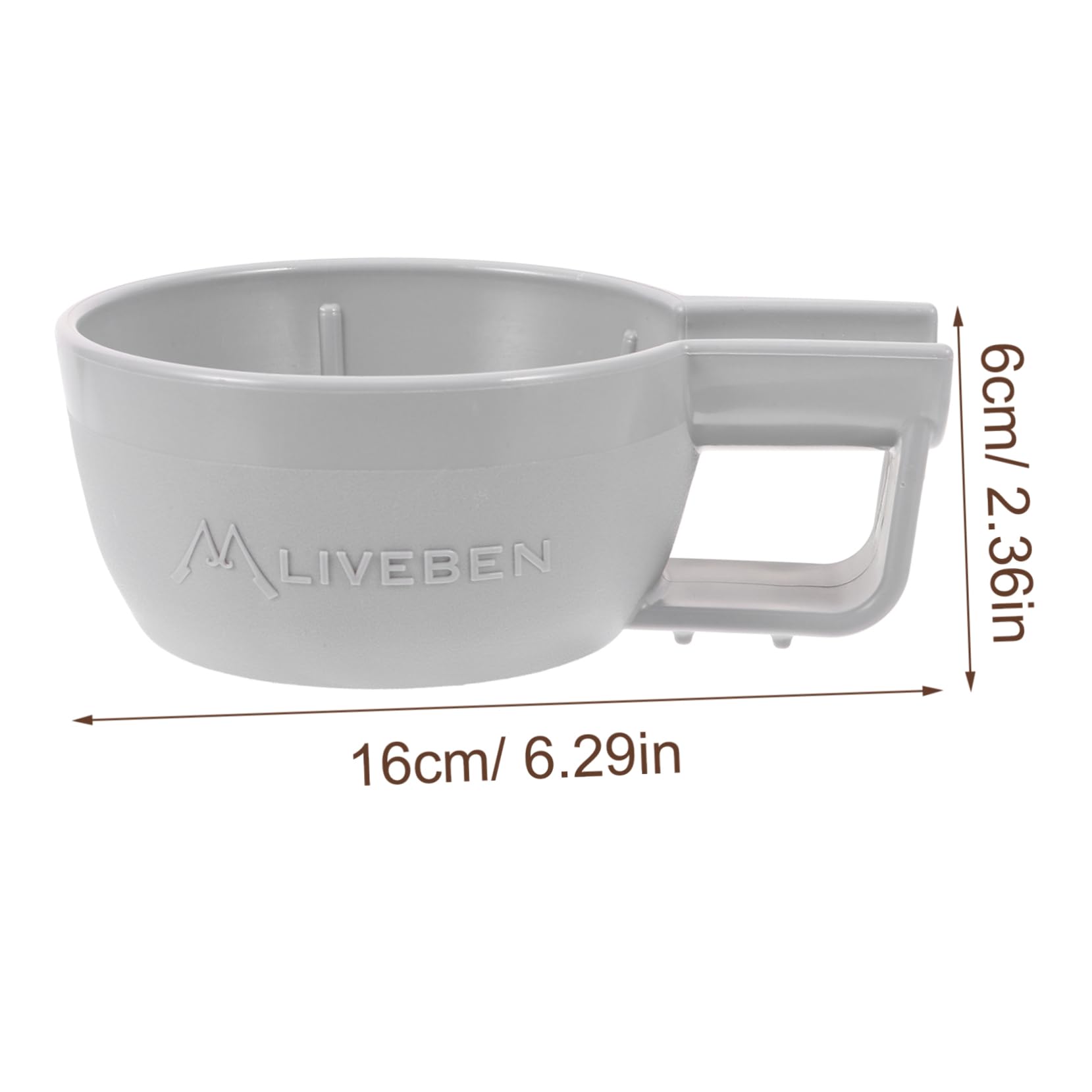 VALICLUD Men Shaving Soap Bowl Handheld Compact Container for Soap Elegant Design for Home Use Keeps Warm present for Friends and Family