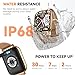 Mindimp Smart Watch for Women(3 Bands), Smartwatch Fitness Tracker with Bluetooth Calls & AI Voice Control, 1.85’’ HD Screen, Heart Rate/SpO2 Monitor, Sleep Tracker, Compatible with Android iOS, Gold
