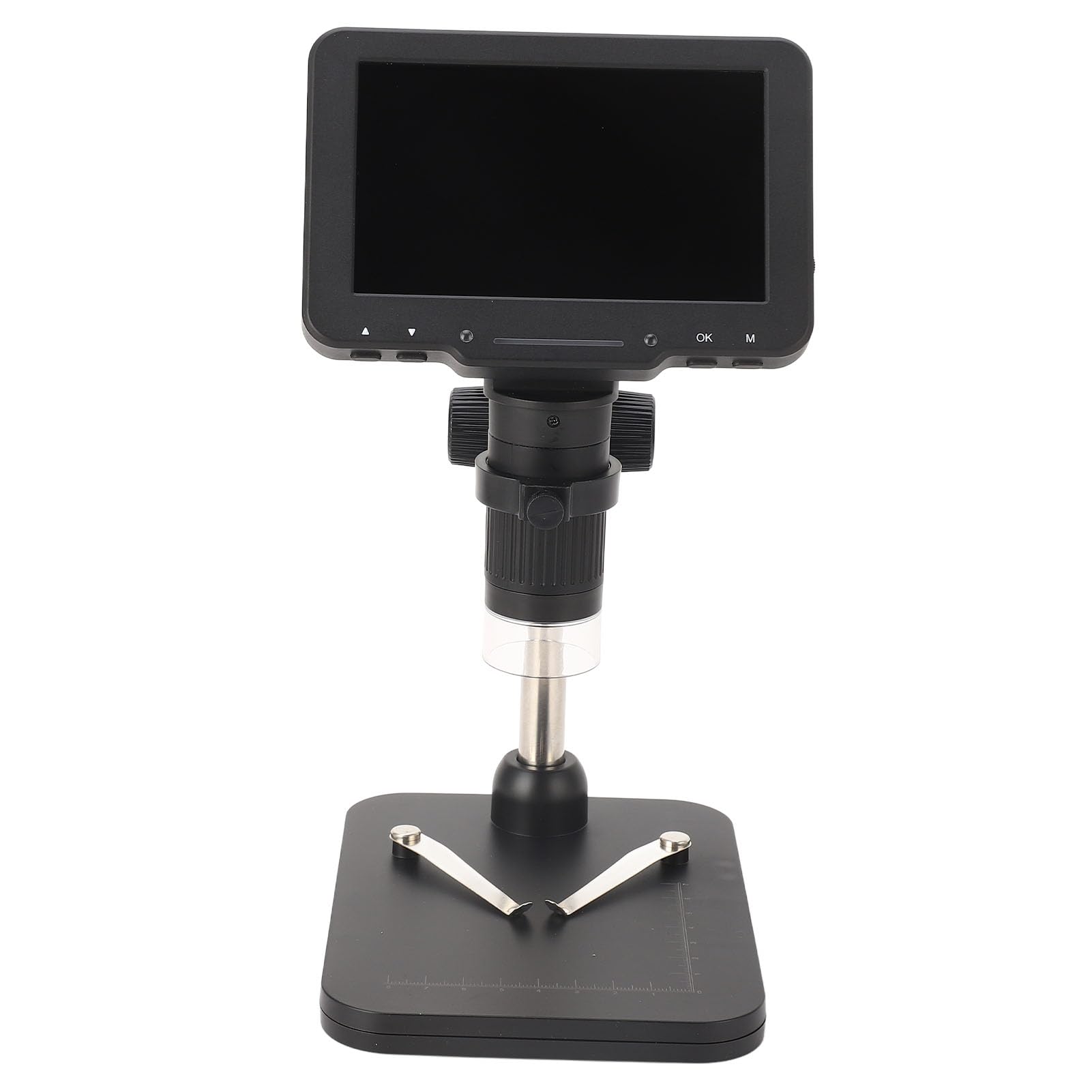 Cocoarm Digitales Mikroskop mit 5-Zoll-IPS-LCD-Lötmikroskop 16 MP 1000X mit 8 LEDs Typ C für die Münzinspektion, Leiterplattenreparatur, Uhrenschmuckbeobachtung
