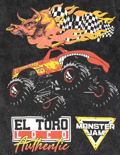 Monster Jam Adult T-Shirt Grave Digger El Toro Loco Megalodon2