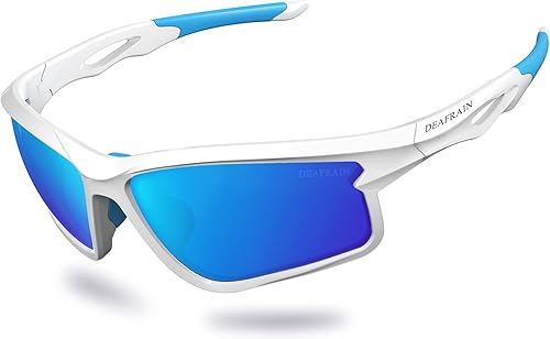 Lentes de sol deportivos polarizados para hombres y mujeres, ciclismo, correr, conducir, pesca, TR90, marco irrompible, protección UV