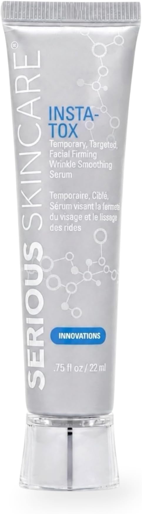 Serious Skincare INSTA-TOX Instant Wrinkle Filler Face Serum .75 oz | Smooth + Blur Fine Lines, Deep Wrinkles, Lip Lines, Crow's Feet & Pores, Temporary Face Tightener, For Smoother Skin