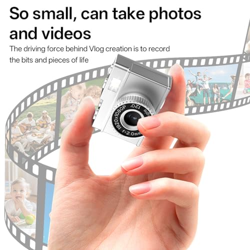 Caméra miniature rétro 1080P avec objectif grand angle 120° - 4