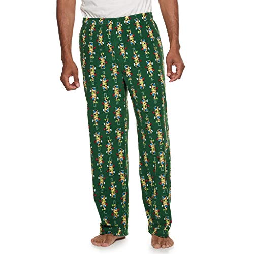 Croft & Barrow Men's Ultra-Soft Brushed Microfleece Sleep Bottoms Lounge Pajama Pants Holiday Beer Bottles Large