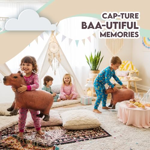 Image of Inflatable Capybara, Decorations for Birthday Party Supplies, Rodent Farm Theme Gifts, Blow Up Capybara Decor, Inflables para Fiestas Balloon, Fun Decoy Inflatable