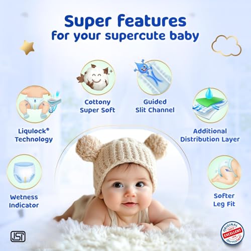 Image of Bumtum Baby Diaper Pants, XL Size 24 Count, Double Layer Leakage Protection Infused With Aloe Vera, Cottony Soft High Absorb Technology (Pack of 1)