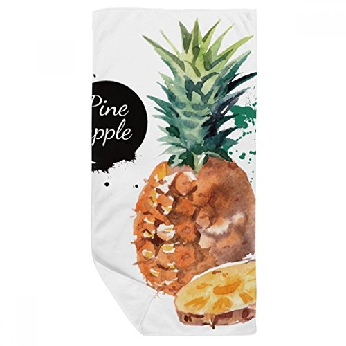 Serviette de bain doux imprimé fruit multicolore 35x70cm pour visage - 2