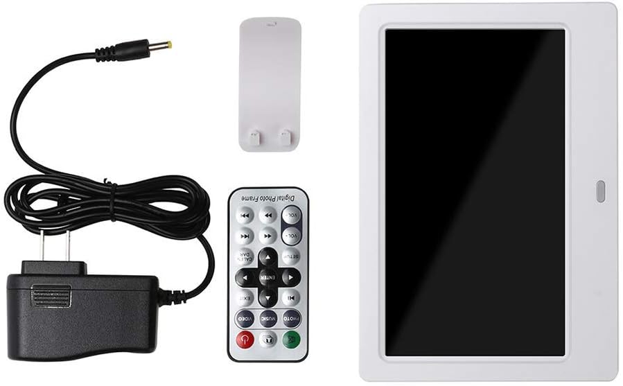 Fee Zc12インチ1280 800デジタルフォトフレーム カード Usb付き 多機能スライドショーmp3 Mp4プレーヤー ディスプレイスタンド付き リモコン付きウェディングギフト ホワイト B08pfkh2wg 416 Bmc デジタルフォトフレーム