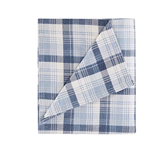 Woolrich Cotton Sheet Set Cottage Charms Print, 100% Cotton Flannel Sheets Warm & Fuzzy Bedding Set King Size Sheets, Fitted Pocket Fits Up to 14" Mattress, King Blue Plaid, 4 Piece by Woolrich John Rich & Bros. - Image 6