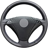 Material:Leather JIERS Auto Lenkradabdeckung, für BMW E60 E61 520i 520li 523 523li 525 525i 530 530i 535 545i, Auto Lenkradbezug