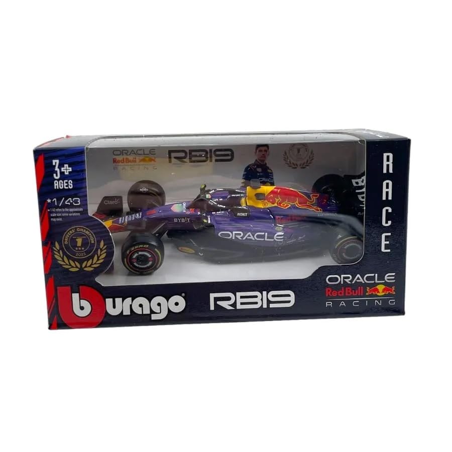 Bburago 1/43 Oracle Red Bull RB19 GP 2023 #1 Verstappen miniatura 5