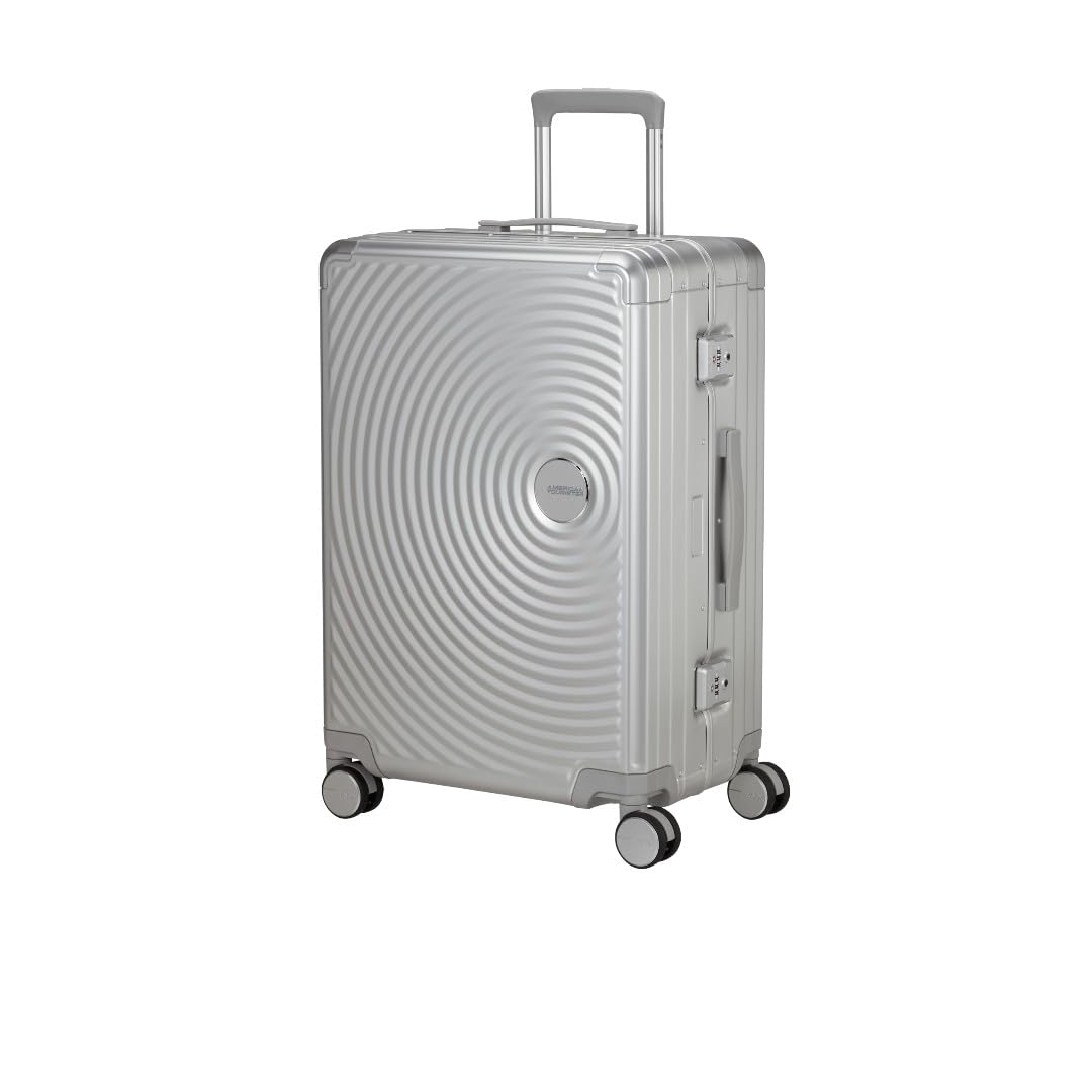 American Tourister Chariot moyen fabriqué en aluminium. Poignée supérieure et latérale, fermeture à combinaison TSA, 4 roues pivotantes amortissées afin de réduire le bruit et les vibrations. D, 1776
